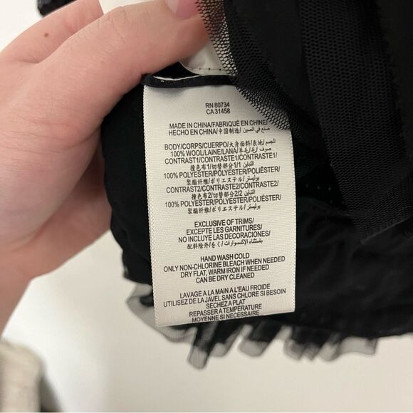 BCBGMaxAzria Sequin Black Cardigan Jacket NWT women’s size XS - Picture 8 of 9